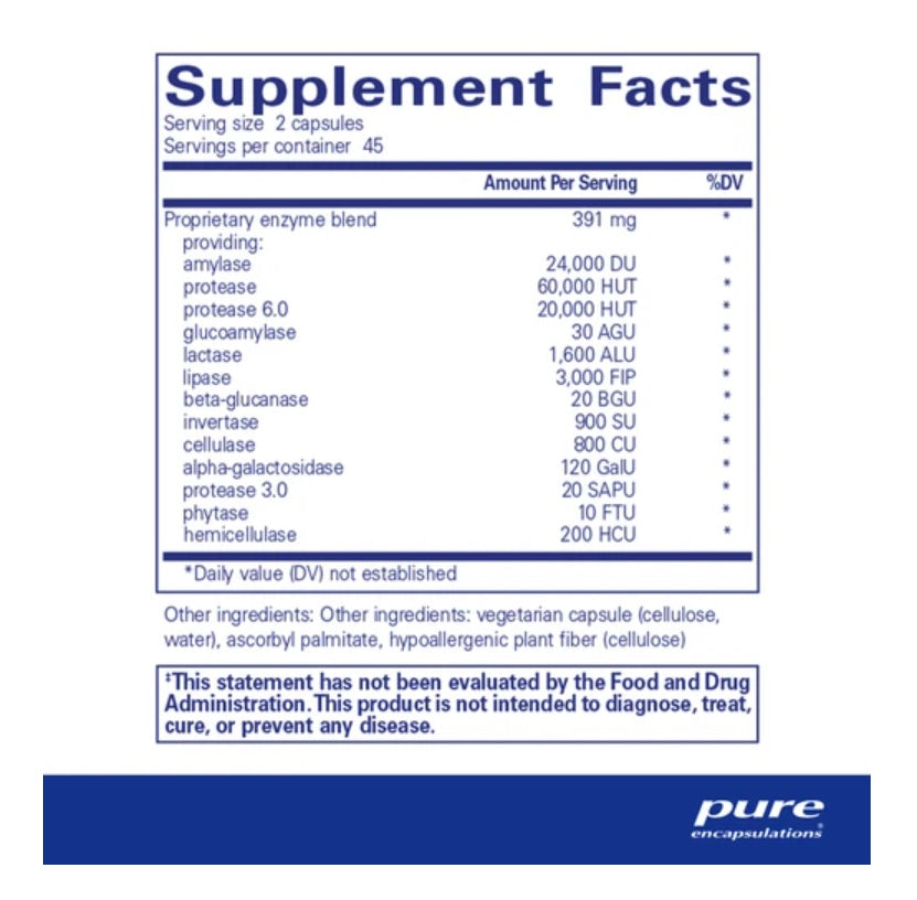 Full-spectrum digestive enzymes