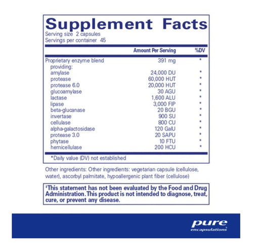 Full-spectrum digestive enzymes