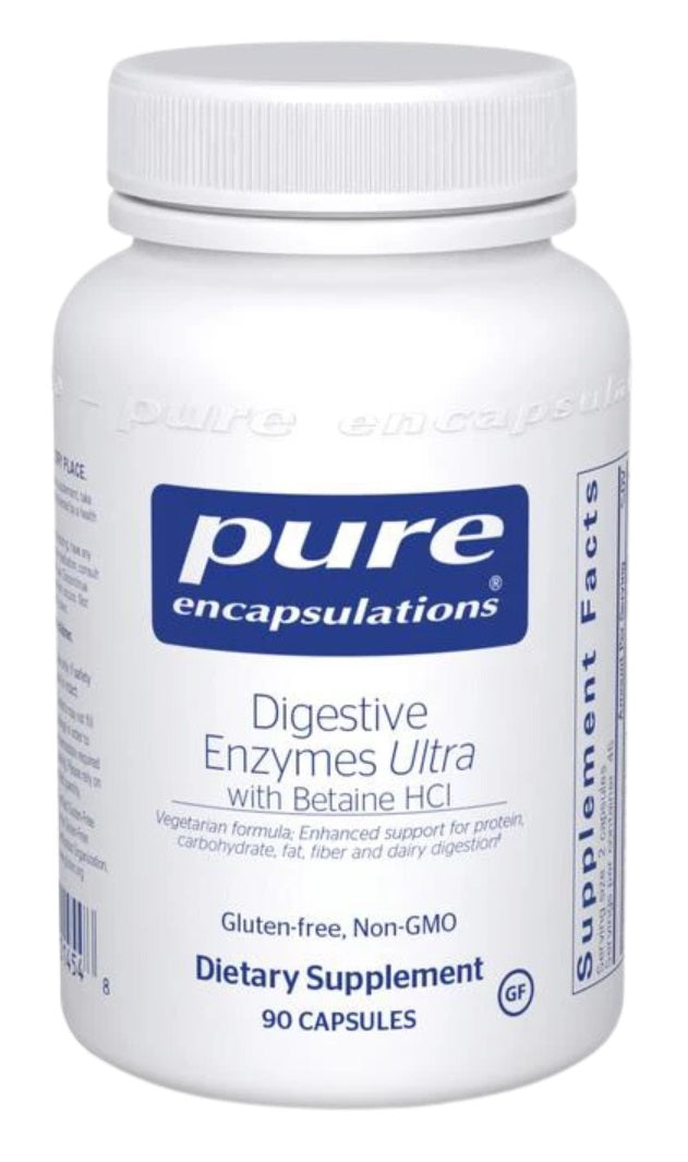 Digestive enzymes with betaine HCl