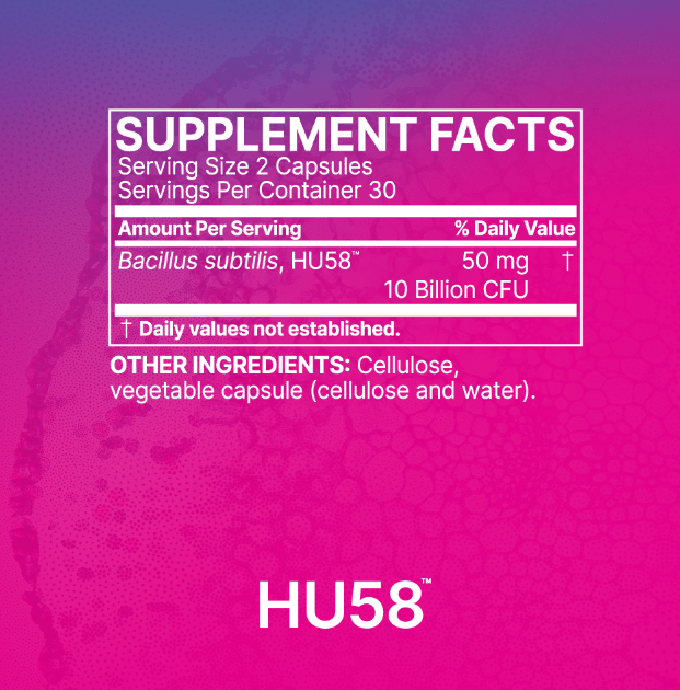 Bacillus subtilis HU58 probiotic