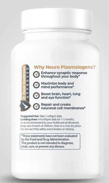 Prodrome Neuro (Plasmalogen N3) 180 capsule bottle