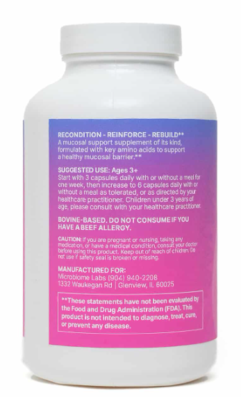 Gut mucosa repair formula
