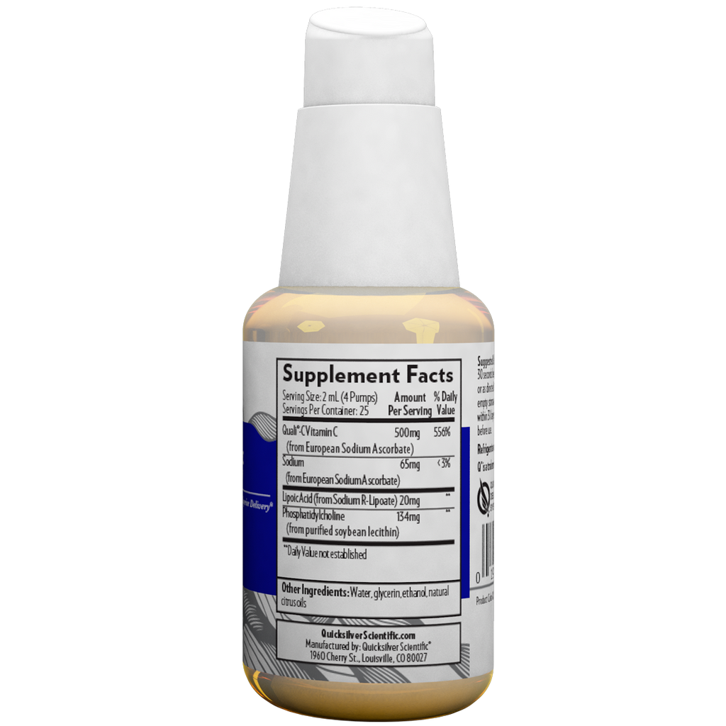 Liposomal vitamin C with R-lipoic acid
